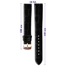 Ремень OMAX Premium  18 XL  (черный ,застёжка розовая)