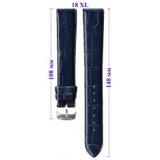 Ремень OMAX Premium  18 XL  (синий ,застёжка хром)