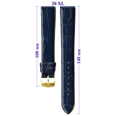 Ремень OMAX Premium  20 XL  (синий ,застёжка желтая)