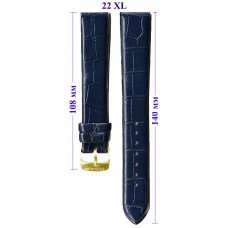 Ремень OMAX Premium  22 XL  (синий ,застёжка желтая)