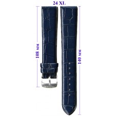 Ремень OMAX Premium  24 XL  (синий ,застёжка хром)